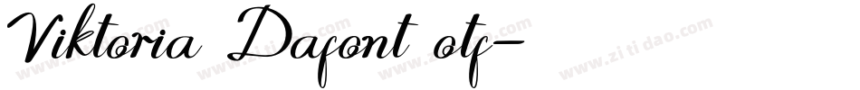 Viktoria Dafont otf字体转换